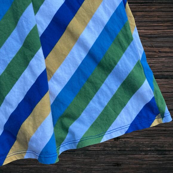 Diagonal striped babydoll dress Mossimo Y2K 2000s sundress indie - Picture 7 of 10